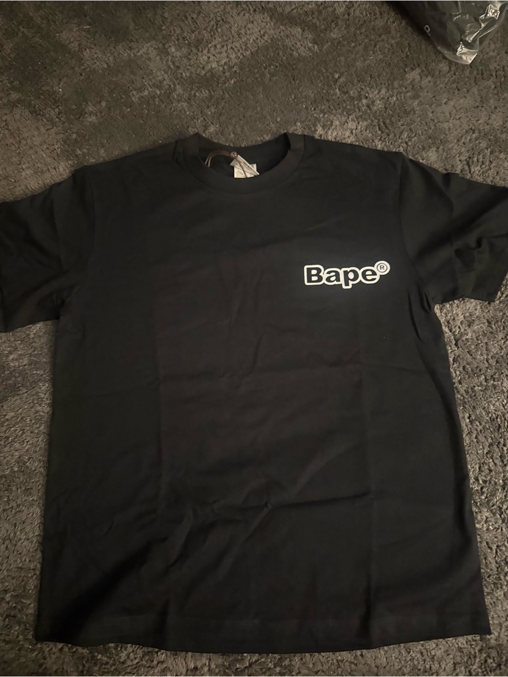 Bape Black Short Sleeve Logo Tee
